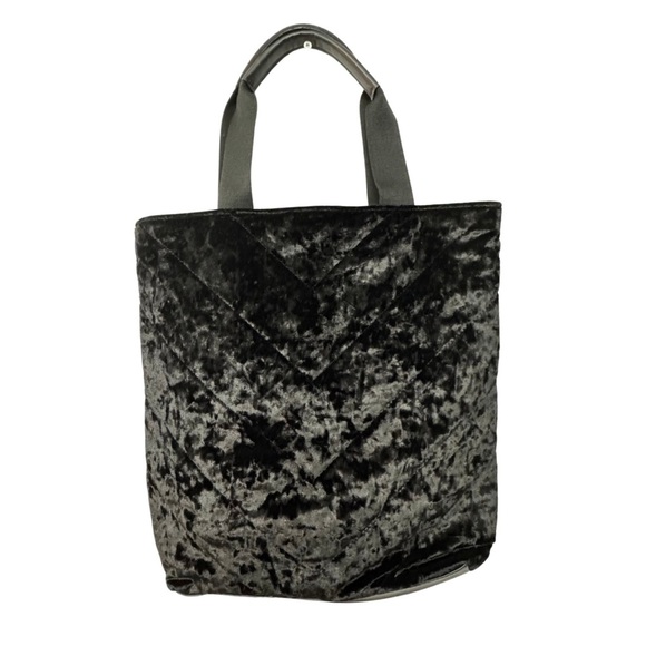 Victoria's Secret Black Velvet Tote Bag - Picture 2 of 4